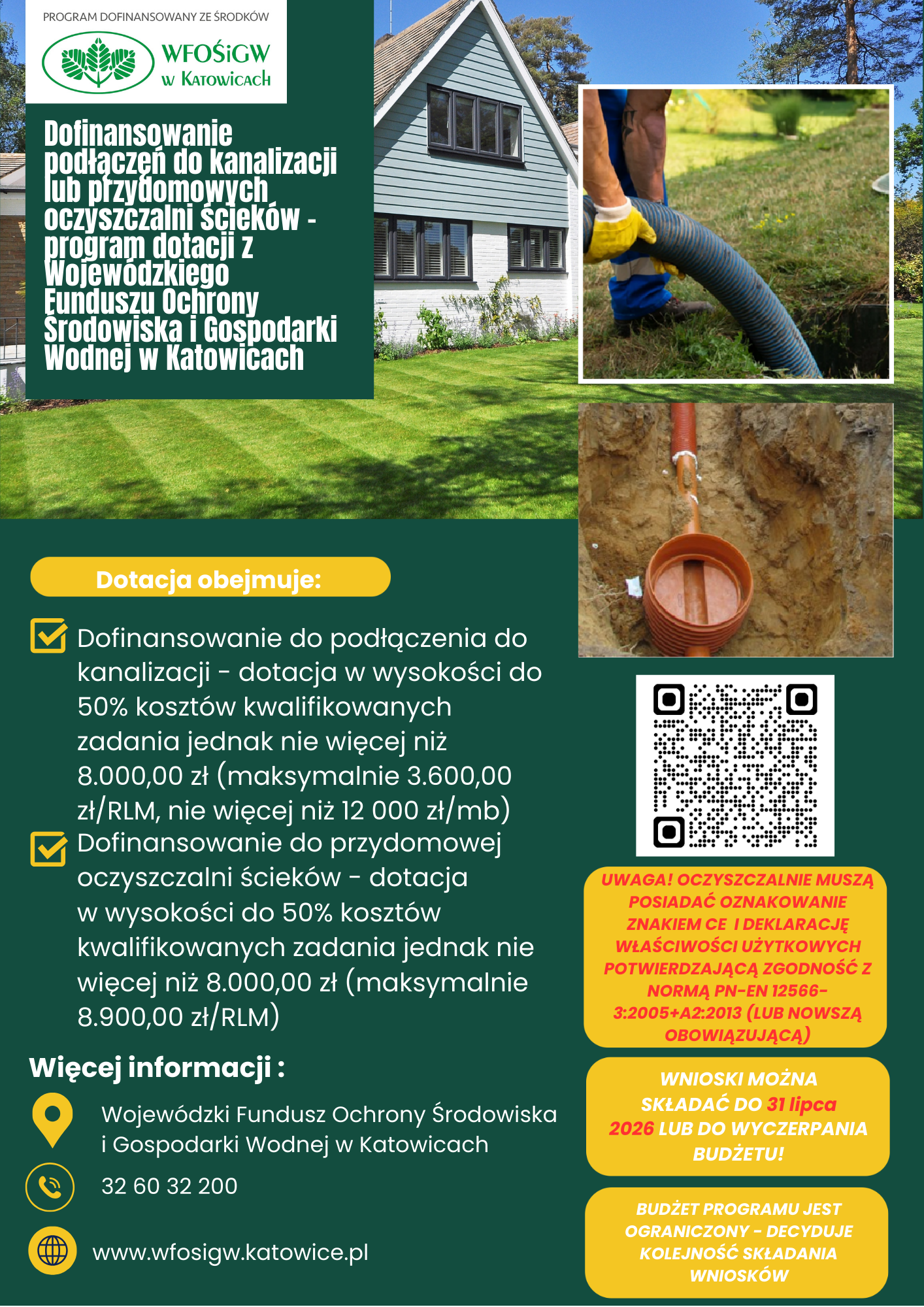 Plakat dot. dofinansowania