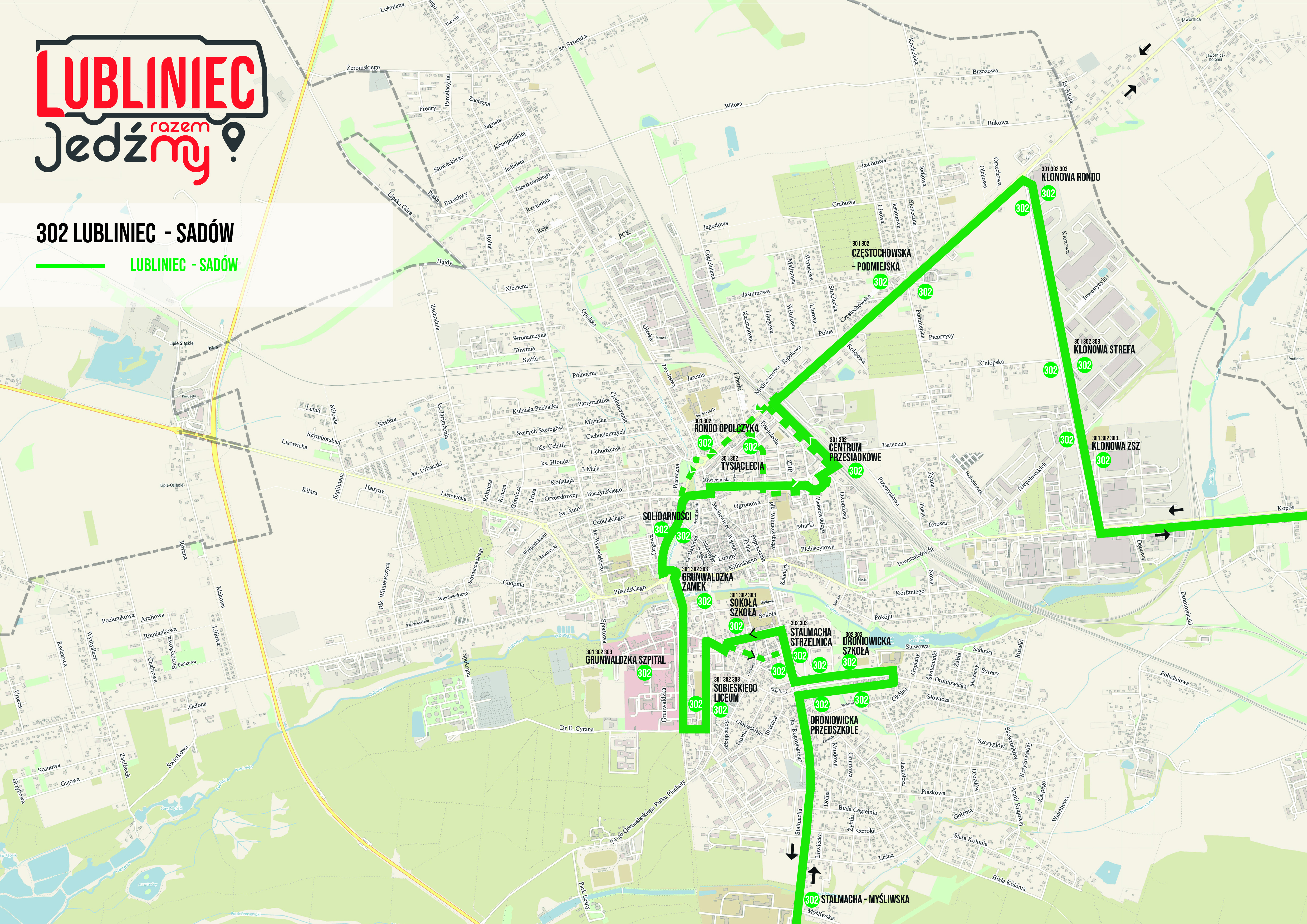 Lubliniec Pusta Kuźnica - Sadów 