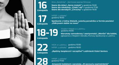 plakat 16 dni przeciw przemocy
