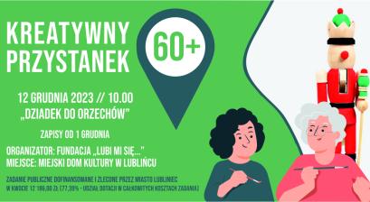 Grafika z ,,Dziadkiem do orzechów'' czyli drewnianą figurką 