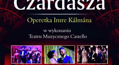 Plakat informujący o operetce ,,Księżniczka Czardasza''