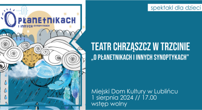 Grafika informująca o teatrzyku dla dzieci 