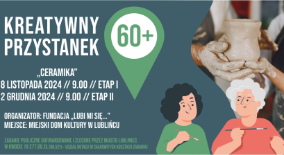 Grafika z gliną i seniorkami