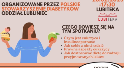 SPOTKANIE DLA DIABETYKÓW I OSÓB Z INSULINOOPORNOŚCIĄ