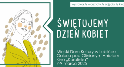 Plakat Dzień Kobiet 2025 w MDK Lubliniec 