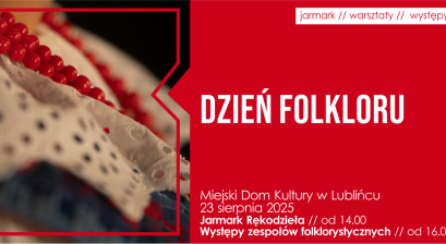 Grafika zapowiadająca wydarzenie ,,Dzień Folkloru'' 