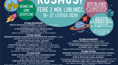 plakat informacyjny teść w opisie wydarzenia