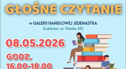 GŁOŚNE CZYTANIE W GALERII HANDLOWEJ JEDENASTKA W LUBLIŃCU