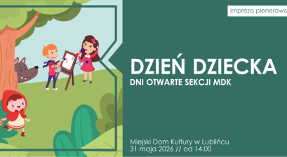 Grafika zapowiadająca Dzień Dziecka Dni Otwarte Sekcji 