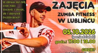 Plakat reklamujący zajęcia zumba fitness