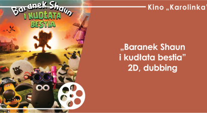 Grafika zapowiadająca animację: ,,Baranek Shaun i kudłata bestia'' 