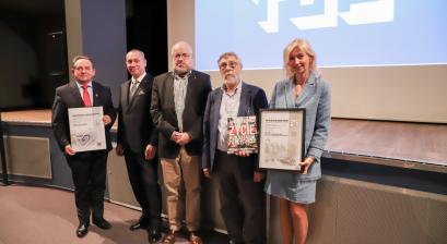 Uroczyste odebranie wyróżnienia i nagrody TUP przez Władze Miasta 