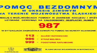 Plakat Pomoc Bezdomnym