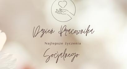 Dzień Pracownika Socjalnego,  rysunek serca na dłoni