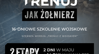 Trenuj jak żołnierz - plakat