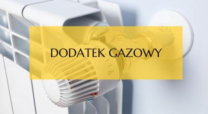 Grafika - grzejnik, napis: Dodatek gazowy