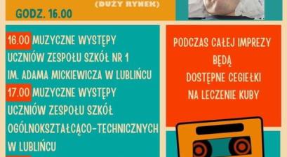 Plakat z programem Festynu Muzycznego dla Kuby 