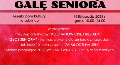 Plakat - Lubliniecka Gala Seniora 