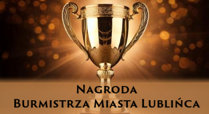 Grafika - złoty puchar oraz nazwa Nagrody 
