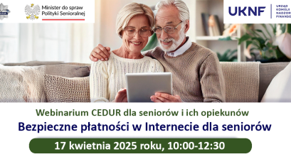 Grafika - seniorzy przy tablecie