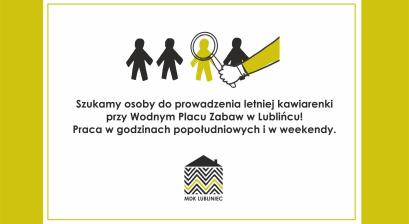 Grafika z informacją o ofercie pracy 