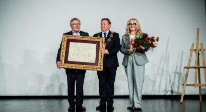 Dr Johannes Georg Bednorz Honorowym Obywatelem Miasta Lublińca