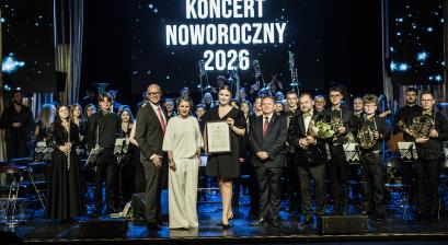  Dwa tytuły Ambasadora Miasta Lublińca 2026 wręczone podczas Koncertu Noworocznego  na scenie Miejskiego Domu Kultury