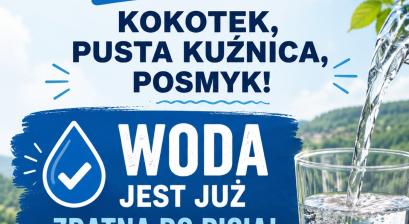 Informacja o wodzie zdatnej do picia 