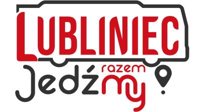 Słowo Lubliniec w obrysie autobusu 