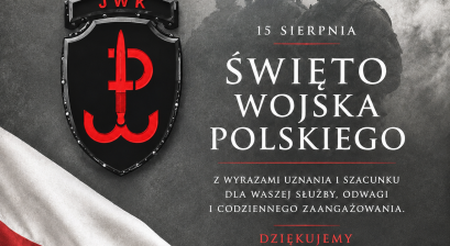 Plakat z okazji Święta Wojska Polskiego
