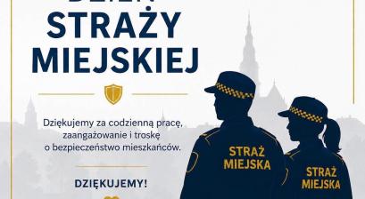 Plakat z okazji Dnia Straży Miejskiej
