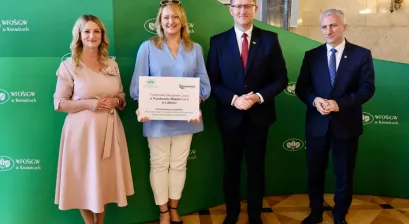 Dyrektor Przedszkola Miejskiego nr 4 oraz przedstawiciele WFOŚiGW