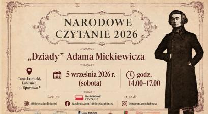 Postać Adama Mickiewicza oraz informacje o akcji 