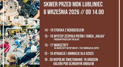 Stoiska rękodzielnicze oraz program jarmarku 