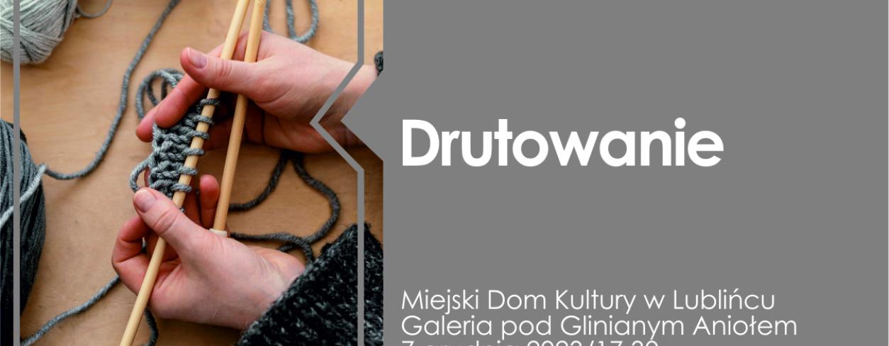 Grafika z dłońmi dziergającymi na drutach 