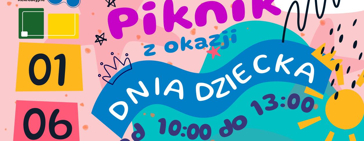 plakat informacyjny kolorowy dzieciecy z dziewczynką bawiącą się w fontannie obok elementy Lublinieckiego wodnego placu zabw fontanny w kształcie buziek i kwiatów 
