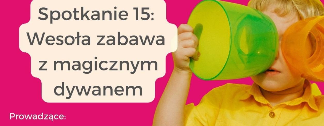 plakat odnośnie wydarzenia z dzieckiem po prawej stronie patrzącym przez dwa kolorowe szklane kubki