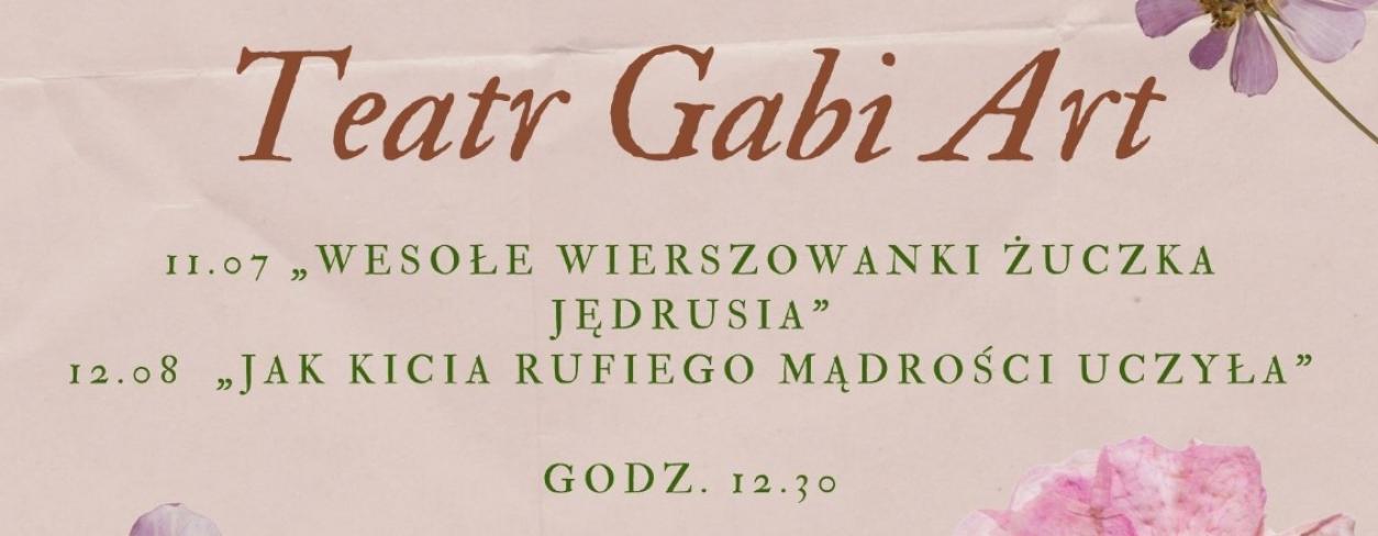 zdjęcie z spektaklu odbywającego się na rynku miejskim Teatru Gabi Art dla przedszkolaków i dzieci 