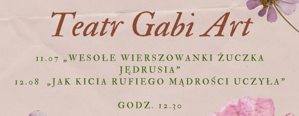 zdjęcie z spektaklu odbywającego się na rynku miejskim Teatru Gabi Art dla przedszkolaków i dzieci