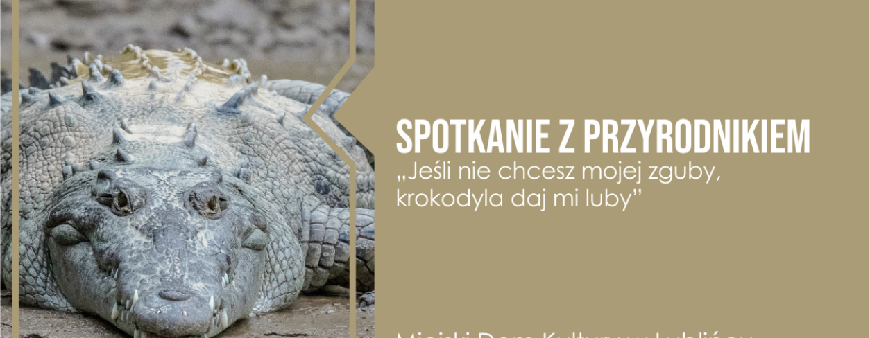 Grafika ze zdjęciem krokodyla 