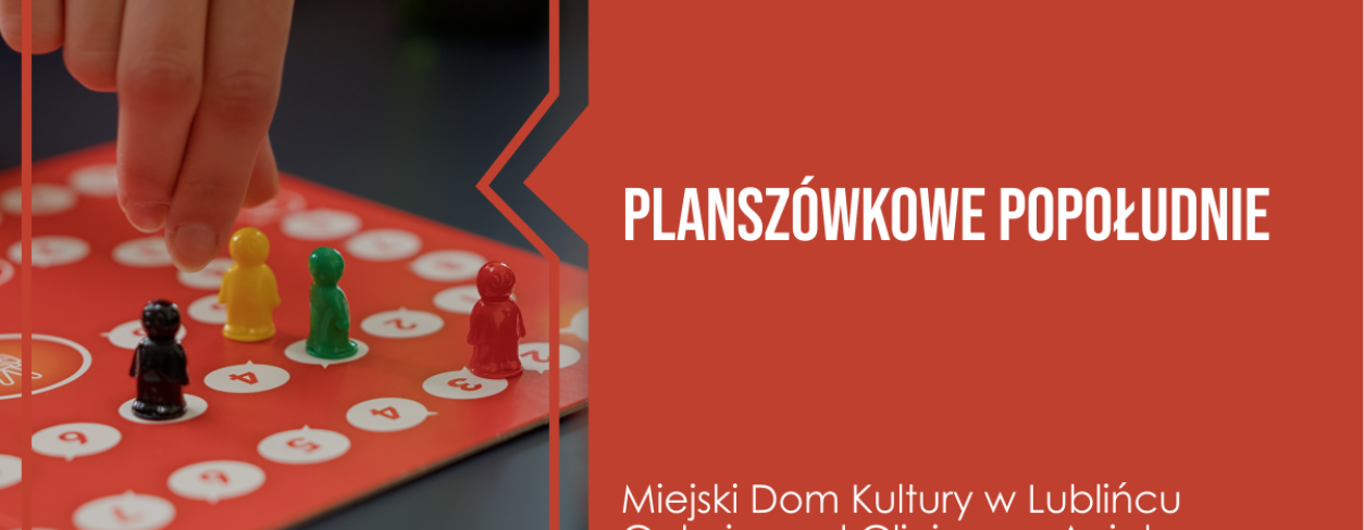 Grafika zapowiadająca Planszówkowe Popołudnie