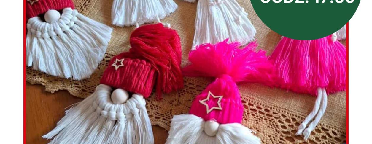 MAKRAMOWE MIKOŁAJKI I ANIOŁKI: RODZINNE WARSZTATY ŚWIĄTECZNE