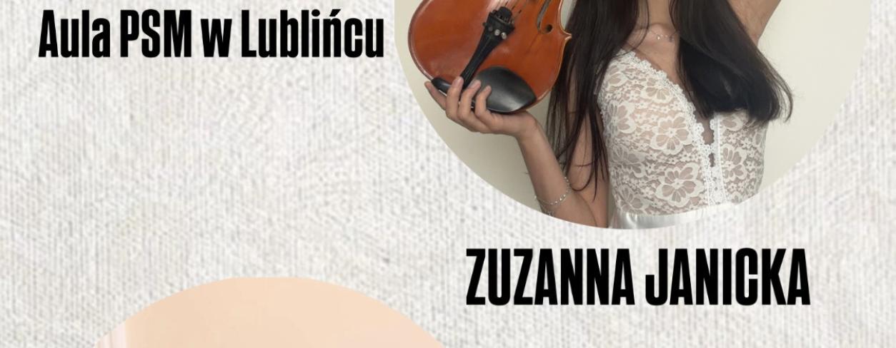 plakat anonsujący recital absolwentek 