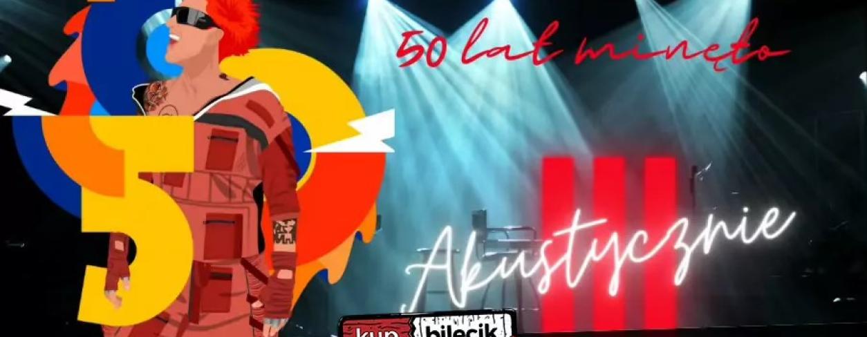 Grafika zapowiadająca koncert Michała Wiśniewskiego ,,Akustycznie III'' 