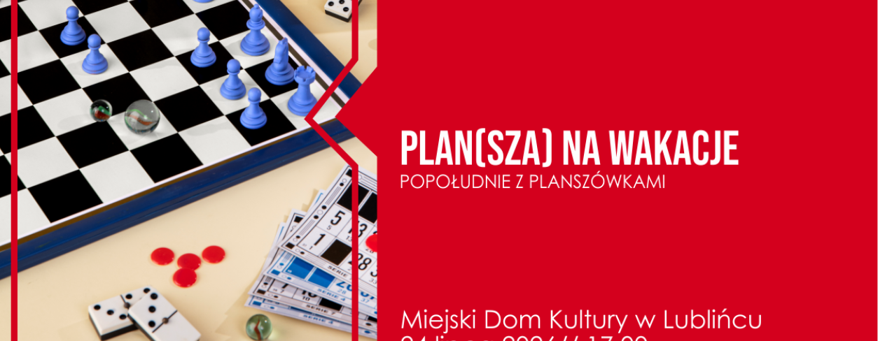 Grafika zapowiadająca spotkanie Plan(sza) na wakacje