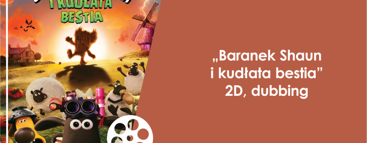 Grafika zapowiadająca animację: ,,Baranek Shaun i kudłata bestia'' 