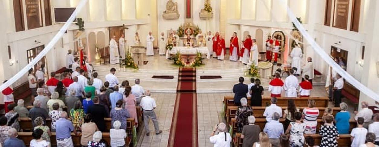 msza św. w Sanktuarium Świętej Teresy Benedykty od Krzyża - Edyty Stein w Lublińcu