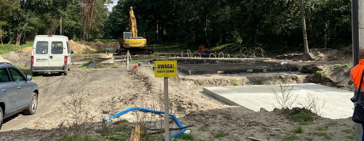zdjęćie z budowy kanalizacji w Kokotku 