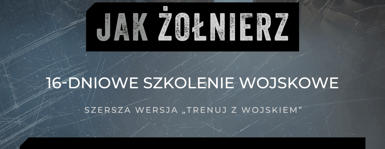 Trenuj jak żołnierz - plakat