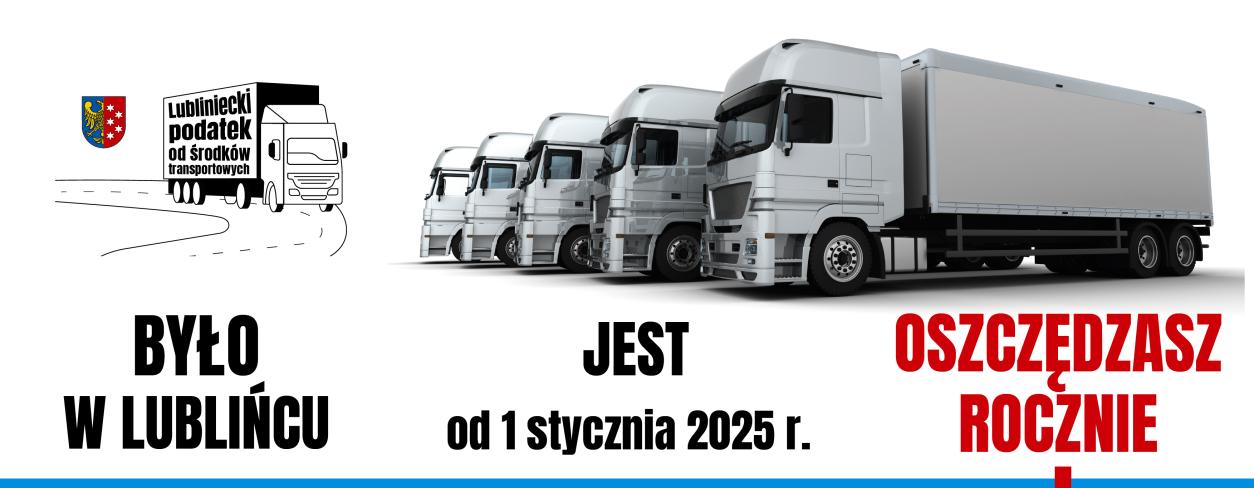 Grafika - niższe stawki podatków od środków transportowych